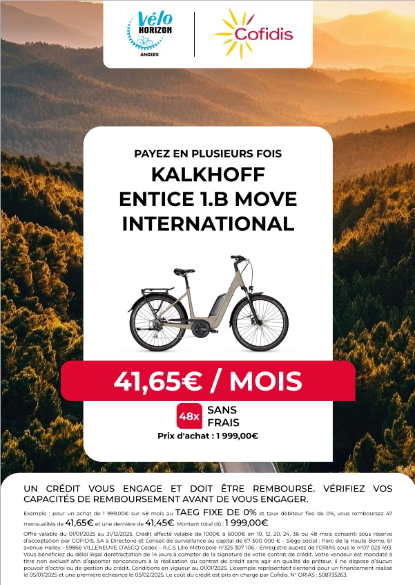 vélo horizon angers paiement vélo en 48 fois sans frais
